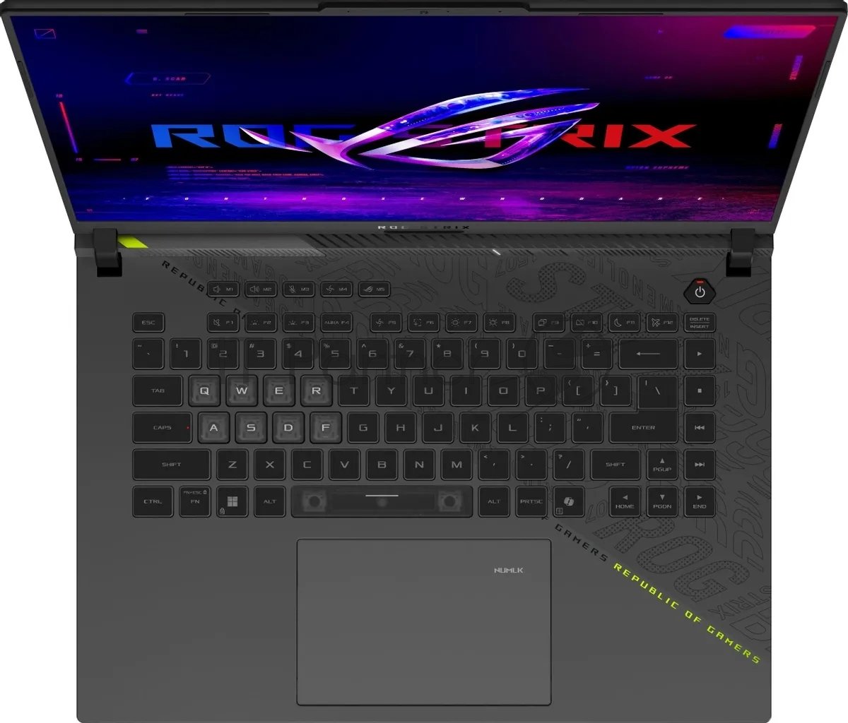Ноутбук Asus ROG Strix G16 G614PM-S5097 Ryzen 9 8940HX 32Gb SSD 1Tb NVIDIA GeForce RTX 5060 8Gb 16" IPS WQXGA (2560x1600) без ОС d.green WiFi BT Cam (90NR0KW8-M00590)