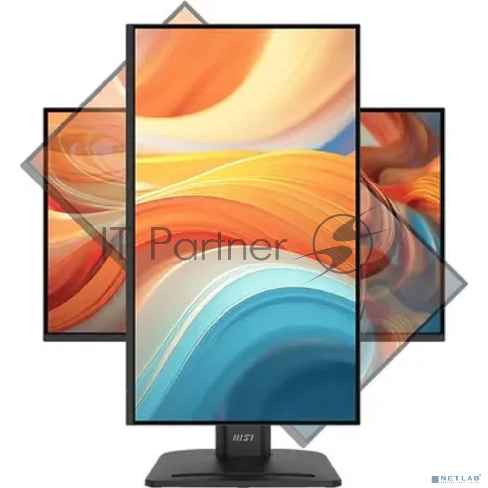 Монитор 23.8" MSI PRO MP245PHG E14 IPS 1920x1080, 144 Гц, 1 мс, 16:9, 300 кд/м², HDMI 2.0, DP 1.2, USB-C (65 Вт), USB Hub (2x USB-A, 1x USB-B), 3.5 Jack, динамики (2x2 Вт), HDR10, черный