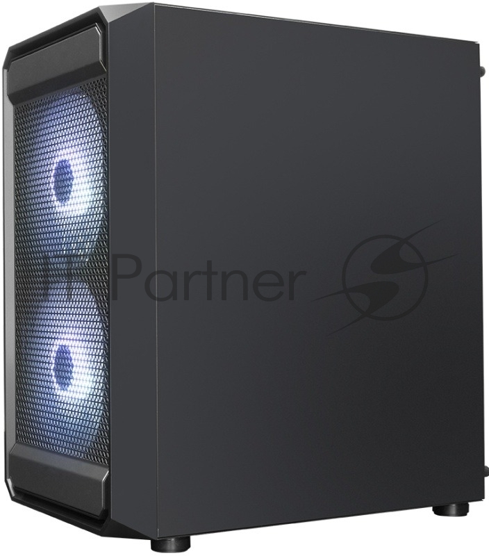 Компьютерный корпус XASTRA A303M 3ARGb Black mATX/Mesh/ tempered glass / 2x140мм + 1x120мм ARGb PWM fans/ Door/ A303M-2FC14A-1FC12A-D