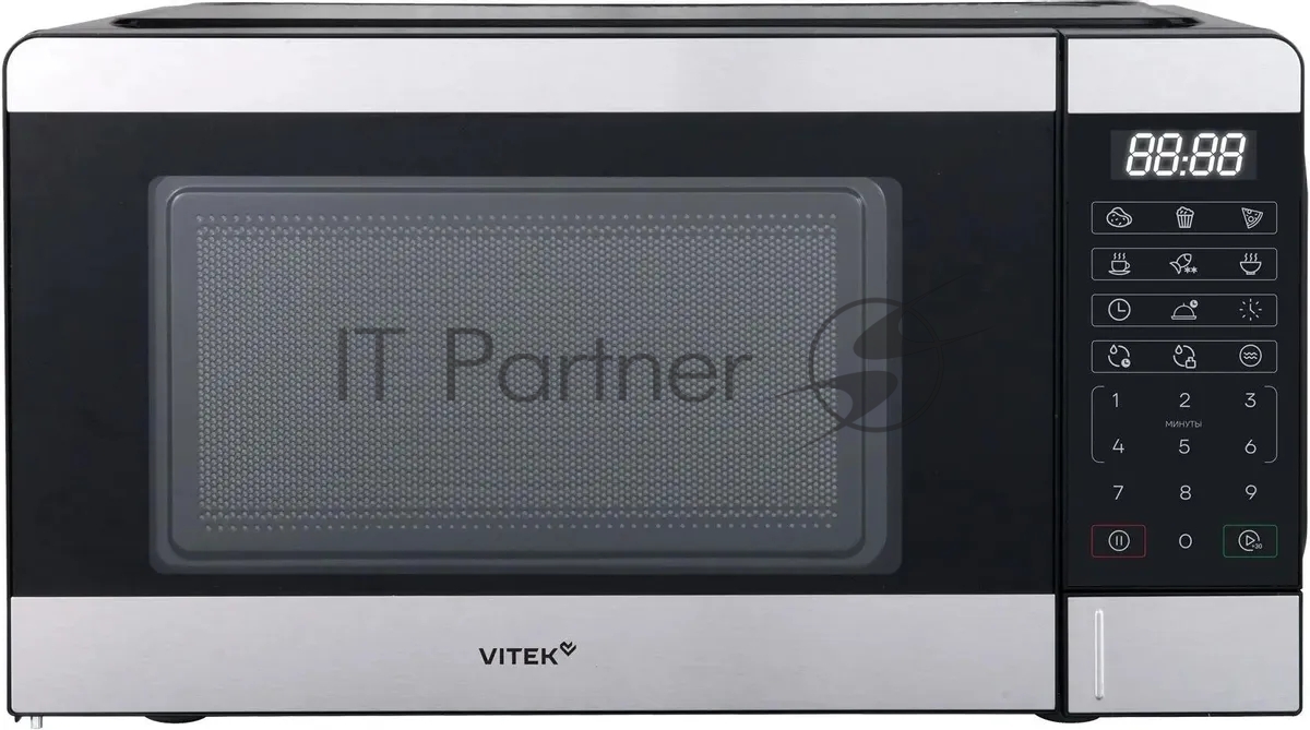 Микроволновая печь Vitek VT-MW0420 черный, 20 л, 700 Вт, переключатели - кнопки