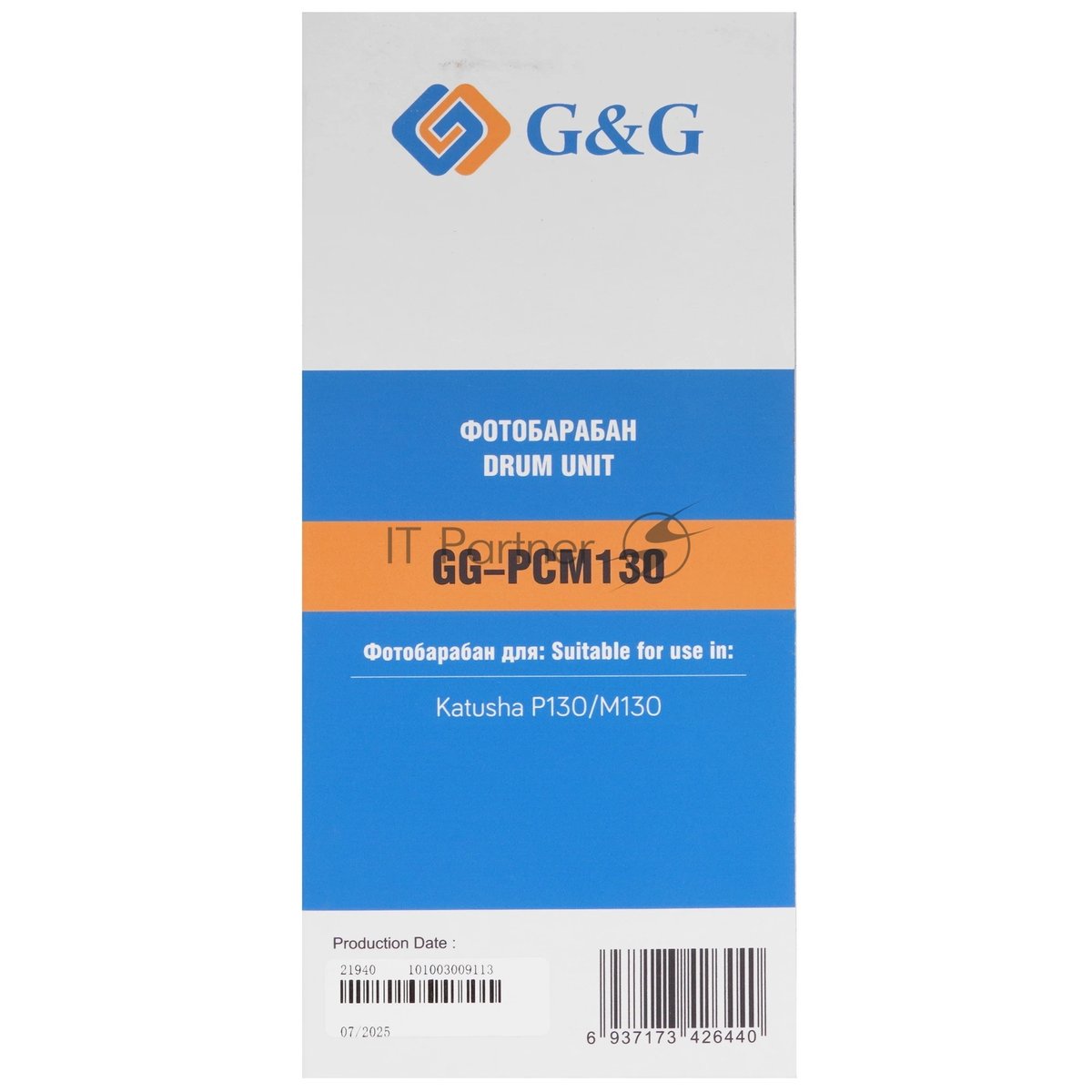 Картридж лазерный G&G GG-PCM130 GG-THM130 THM-130 черный (3000стр.) для  Катюша  P130/M130