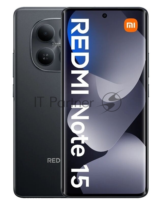Смартфон Redmi Note 15 6+128Gb черный (MZB0M81RU)