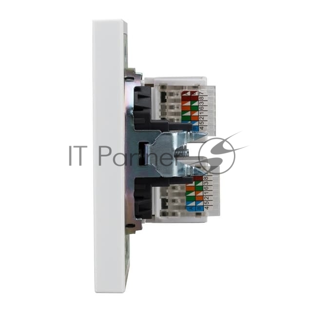 Розетка Kranz STRONG компьютерная двойная RJ45+RJ45 кат6 с/у жемчуг