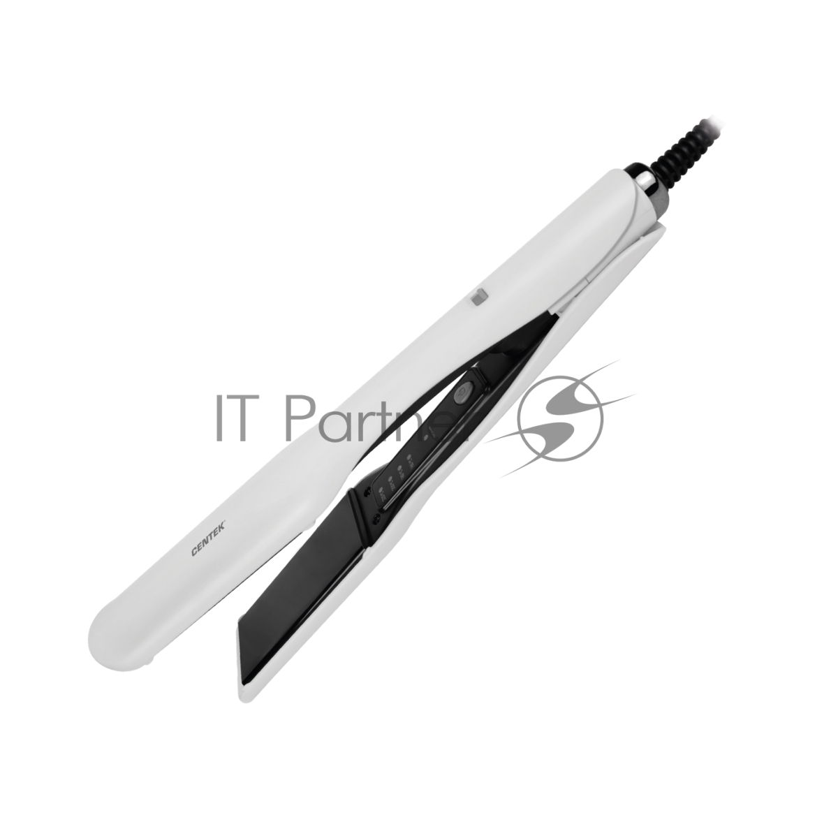 CENTEK CT-2033 Выпрямитель для волос Centek CT-2033 белый/черный, 38 мм, 220  °C, 4 режима