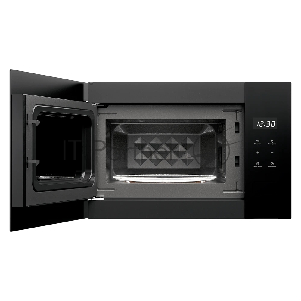Встраиваемая микроволновая печь MONSHER MMH 1115 Noi черный, 15 л, 600 Вт, переключатели - сенсор