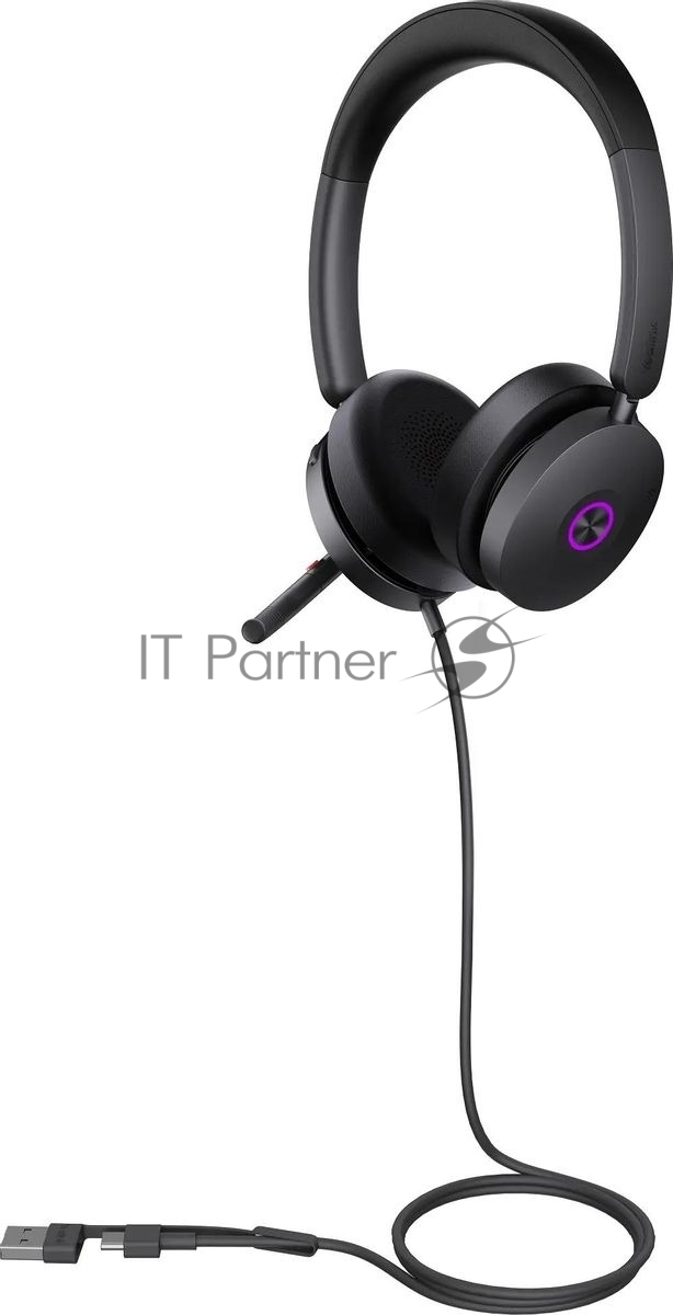 Гарнитура проводная Yealink UH48 Dual UC USB-C/A 1308152