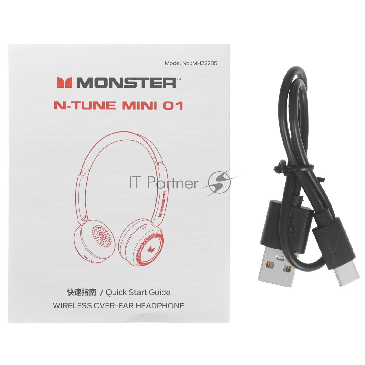 Беспроводные наушники MONSTER N-tune mini 01 черный, накладные, Bluetooth, до 50 ч