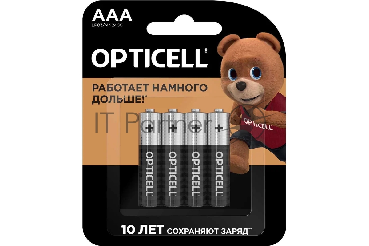 <080212> Элемент питания AAA, 1.5V, 4шт, Opticell Basic LR03 [6051002]