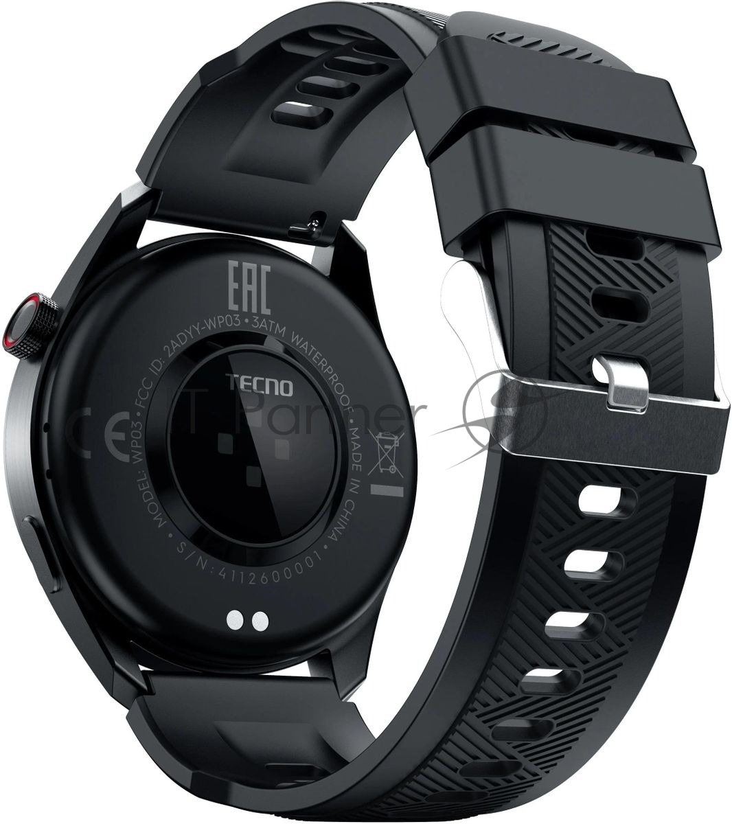 Умные часы Tecno Watch Pro 3 1.43" AMOLED, Bluetooth, IP68, черный