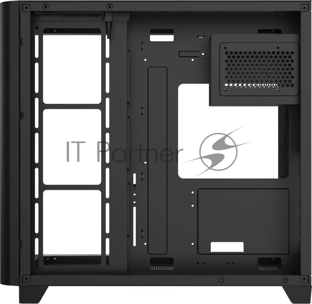 Компьютерный корпус AeroCool/Formula Crystal U2 Floe черный без БП ATX 1xUSB 2.0 1xUSB 3.0 1xUSB3.1 audio bott PSU