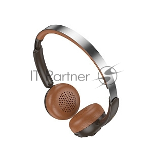 Беспроводные/проводные наушники Hoco W62 коричневый, полноразмерные, Bluetooth + проводной, складная конструкция, до 20 ч.