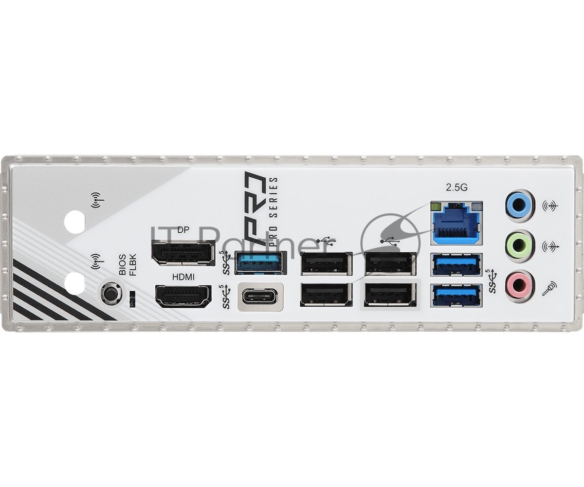 Материнская плата ASRock A620AM Pro RS, AM5, AMD A620, 4xDDR5, 2xSATA, 3xM.2, 1xPCIe 4.0 x16, 1xPCIe 3.0 x2, 1xDP, 1xHDMI, 1x2.5Gb LAN, 1xUSB-C 5Gbps, 3xUSB-A 5Gbps, 4xUSB-A 2.0, 3x3.5 мм, 7.1, mATX