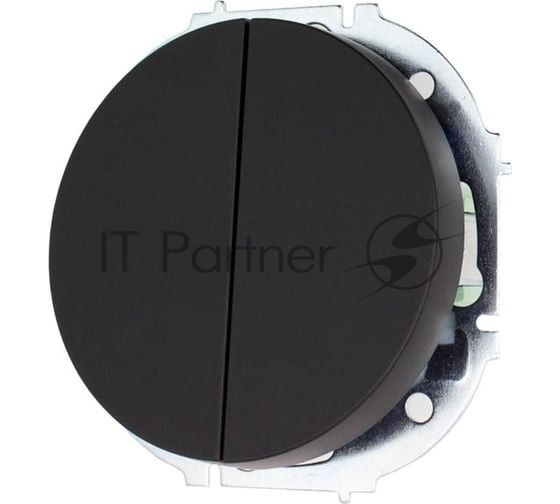 Выключатель 2-кл. СП OSEN 10А IP20 механизм черный бархат LEZARD 743-4288-101