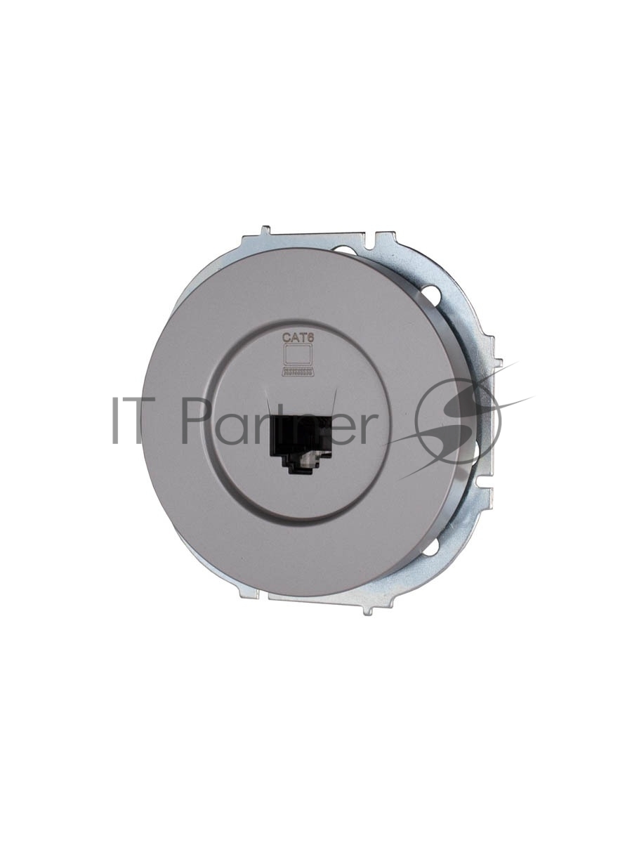 Розетка компьютерная СП OSEN RJ45 кат.6 механизм серый матовый LEZARD 743-7488-140
