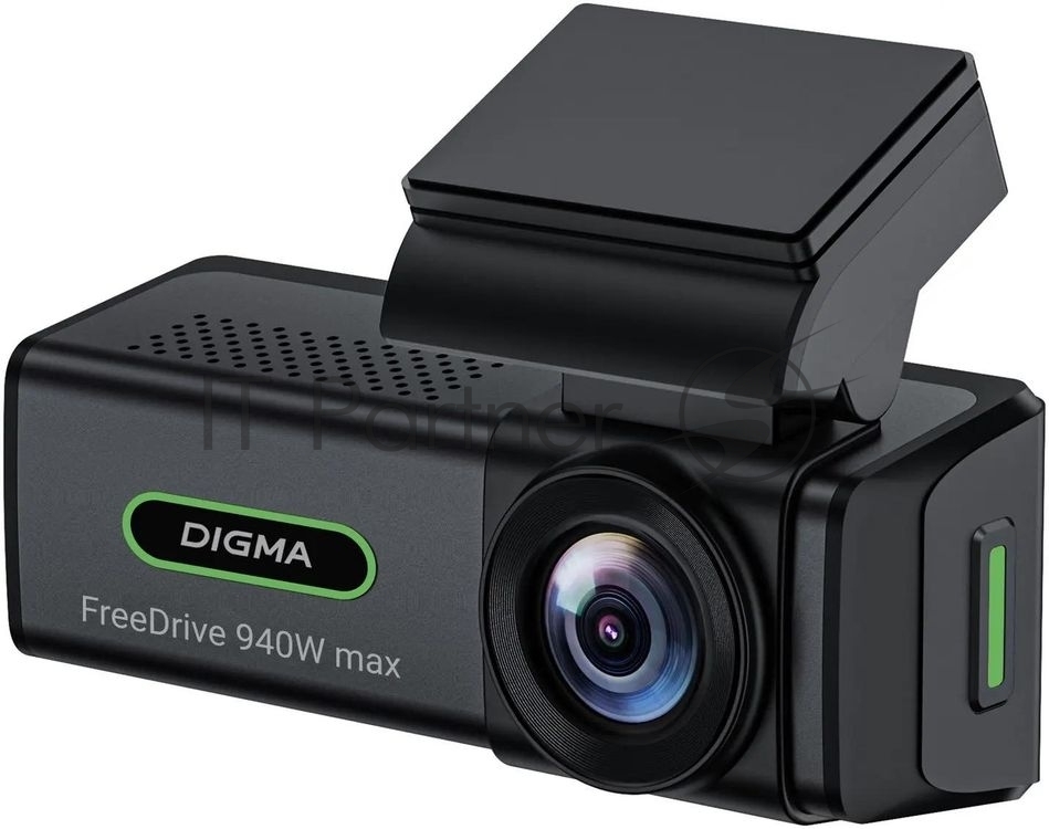 Видеорегистратор Digma FreeDrive 940W max, 3840x2160, 3.2", Wi-Fi, G-сенсор, датчик движения