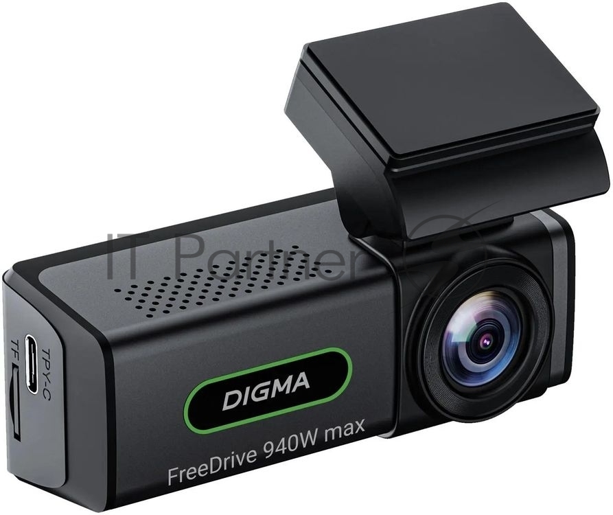 Видеорегистратор Digma FreeDrive 940W max, 3840x2160, 3.2", Wi-Fi, G-сенсор, датчик движения