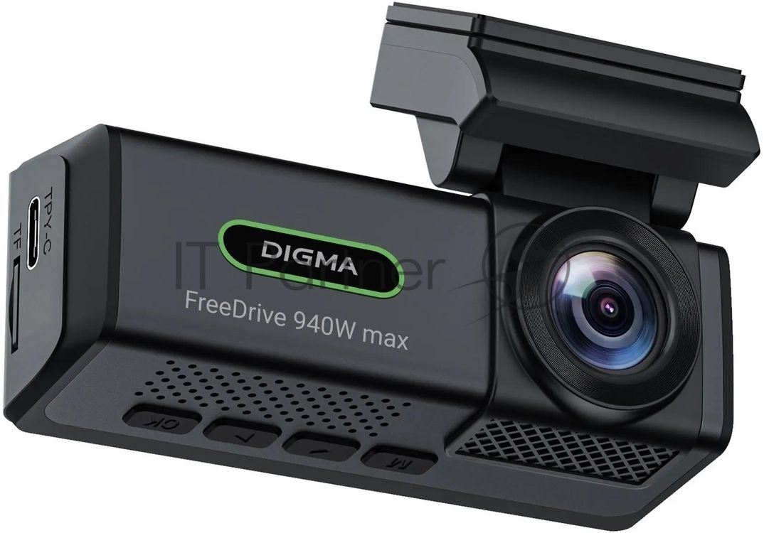 Видеорегистратор Digma FreeDrive 940W max, 3840x2160, 3.2", Wi-Fi, G-сенсор, датчик движения