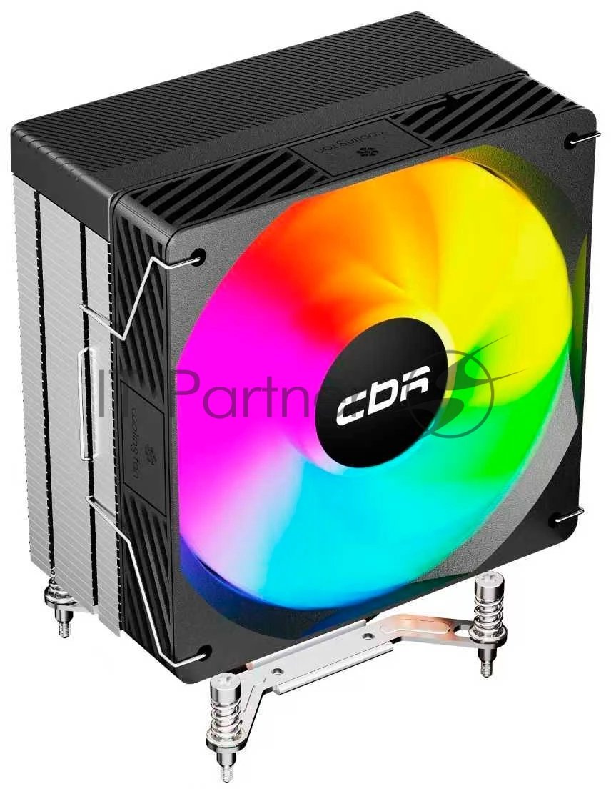 Кулер для процессора CBR CBR-CC-3190-RGB-PWM Al+Cu, 3 heat pipes, Socket 775/1366/1155/1156/1150/1151/1200/1700/AM2/АМ2+/АМ3/AM3+/FM1/FM2/AM4/AM5, TDP 190W, 120mm Fan, 2300RPM, HB, RGB, PWM, 36db