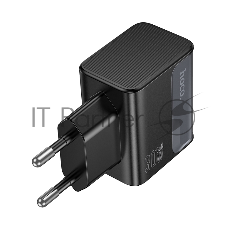 Зарядное устройство Hoco 30Вт, 3А, QC3.0/PD, 1xUSB, 1xType-C, CS73A, черный, коробка