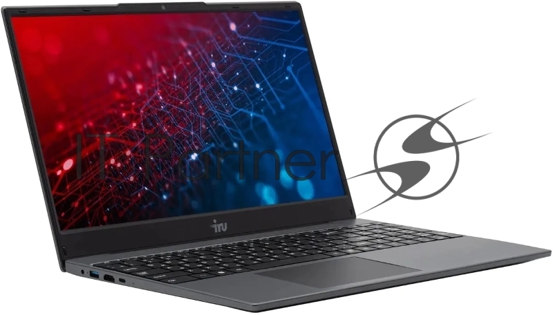 Ноутбук IRU Tactio 15PHR Ryzen 5 7430U 16Gb SSD512Gb AMD Radeon Graphics 15.6" IPS FHD (1920x1080) Windows 11 Pro 64 black WiFi BT Cam 4000mAh (2150148)