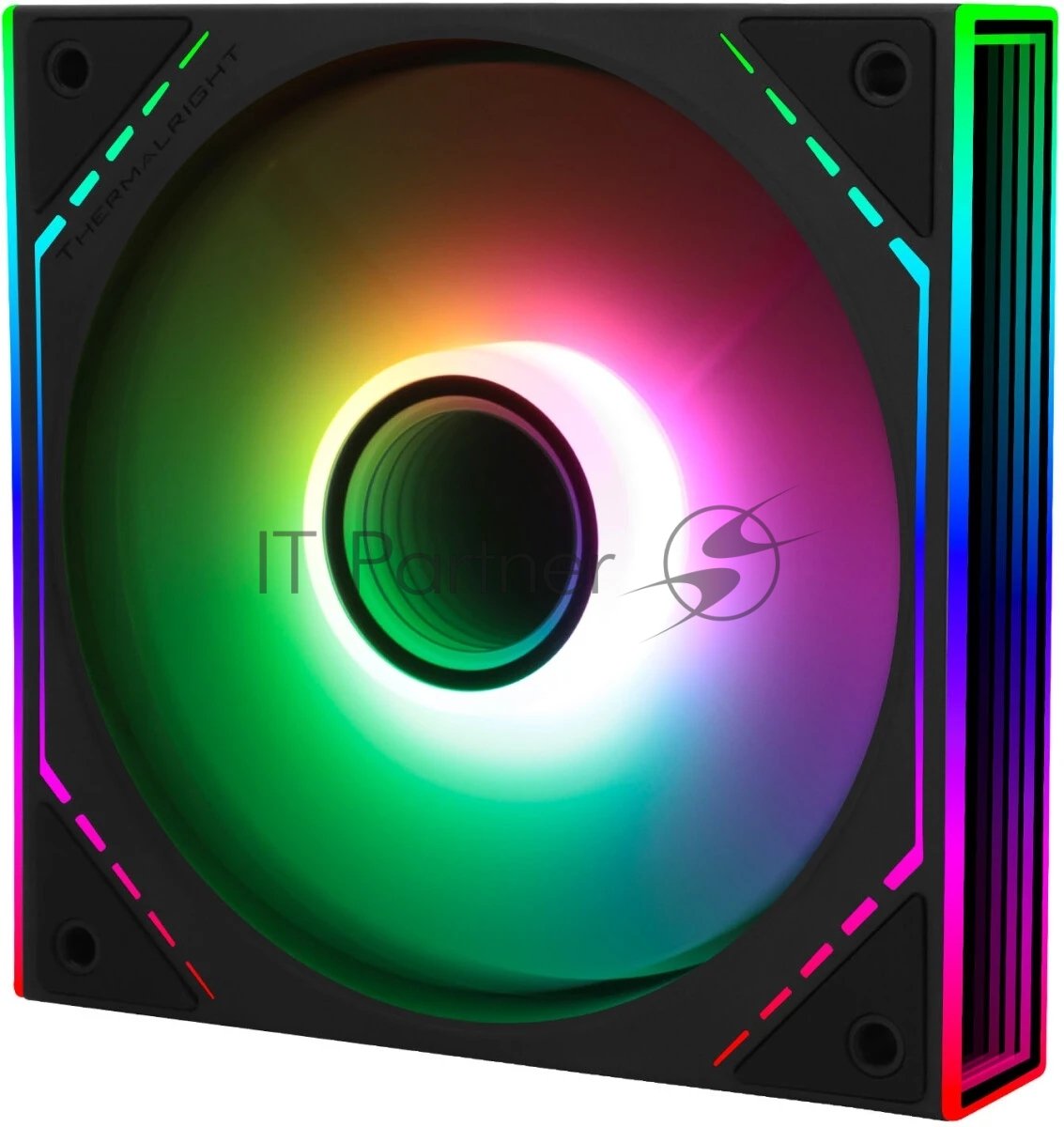 Кулер для корпуса Thermalright TL-M12R-S Reverse (124x120x25mm, 4-pin PWM, ARGB, 34.43CFM, 23.2dBA, 1500RPM, черный)