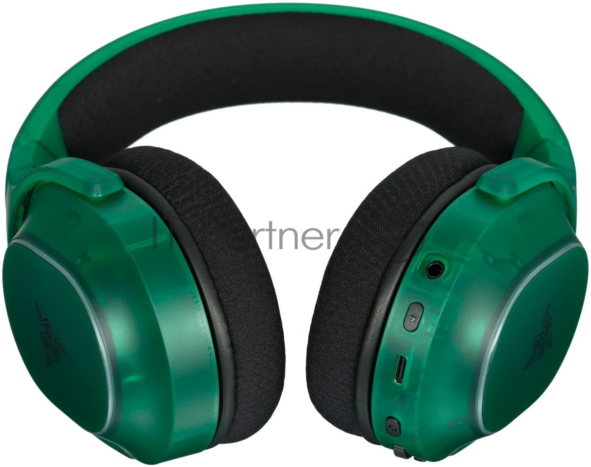 Гарнитура Razer Barracuda X Chroma Phantom Green Edition зелёный, беспроводная, Bluetooth, до 70 ч, подсветка