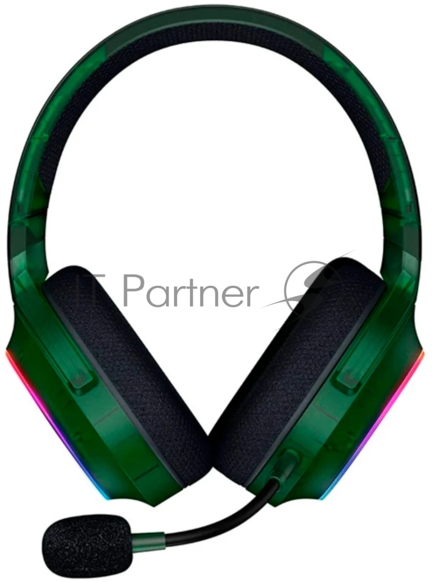Гарнитура Razer Barracuda X Chroma Phantom Green Edition зелёный, беспроводная, Bluetooth, до 70 ч, подсветка