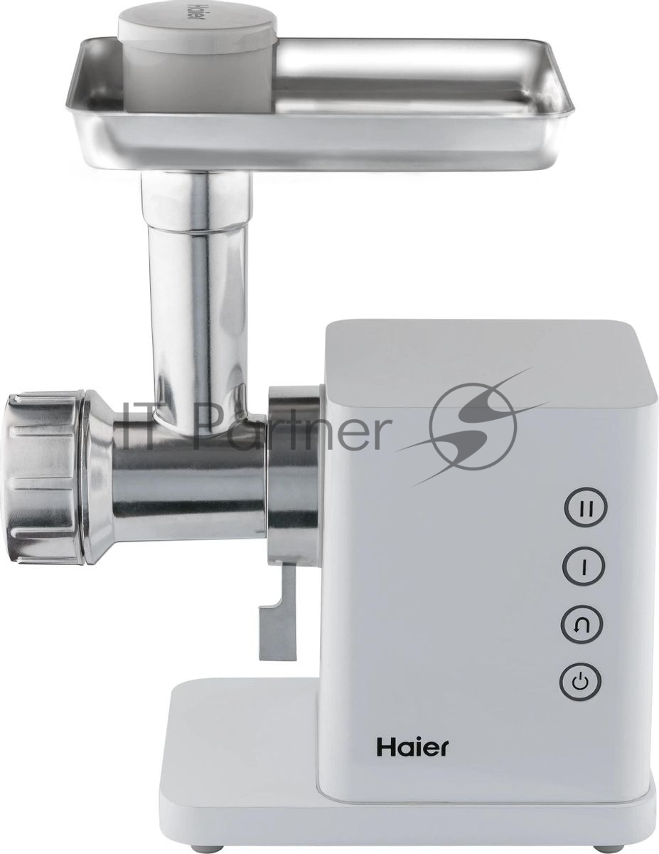 Мясорубка электрическая Haier HG-700 белый, 1900 Вт, 3.0 кг/мин, реверс, защита от перегрузки, металлический лоток, насадки - 5