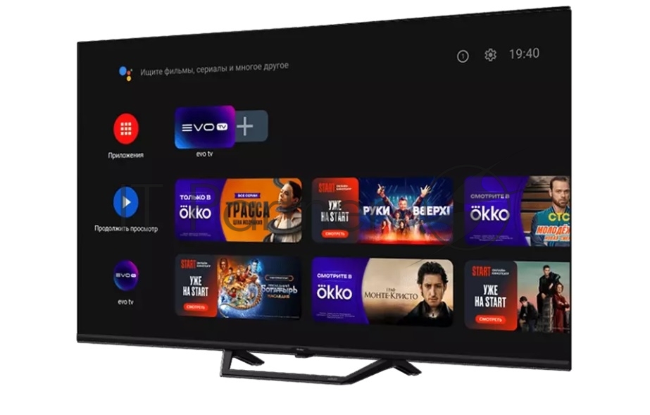 Телевизор Haier 75" S2 Pro DH1WVFD02RU черный QLED 4K UHD 60Hz Smart TV 2GB/16GB