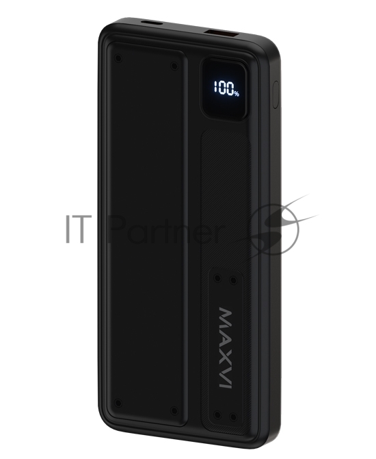 Портативный аккумулятор Maxvi PB10-10 10000 мАч, 2A USB + кабели: Type-C/Lightning