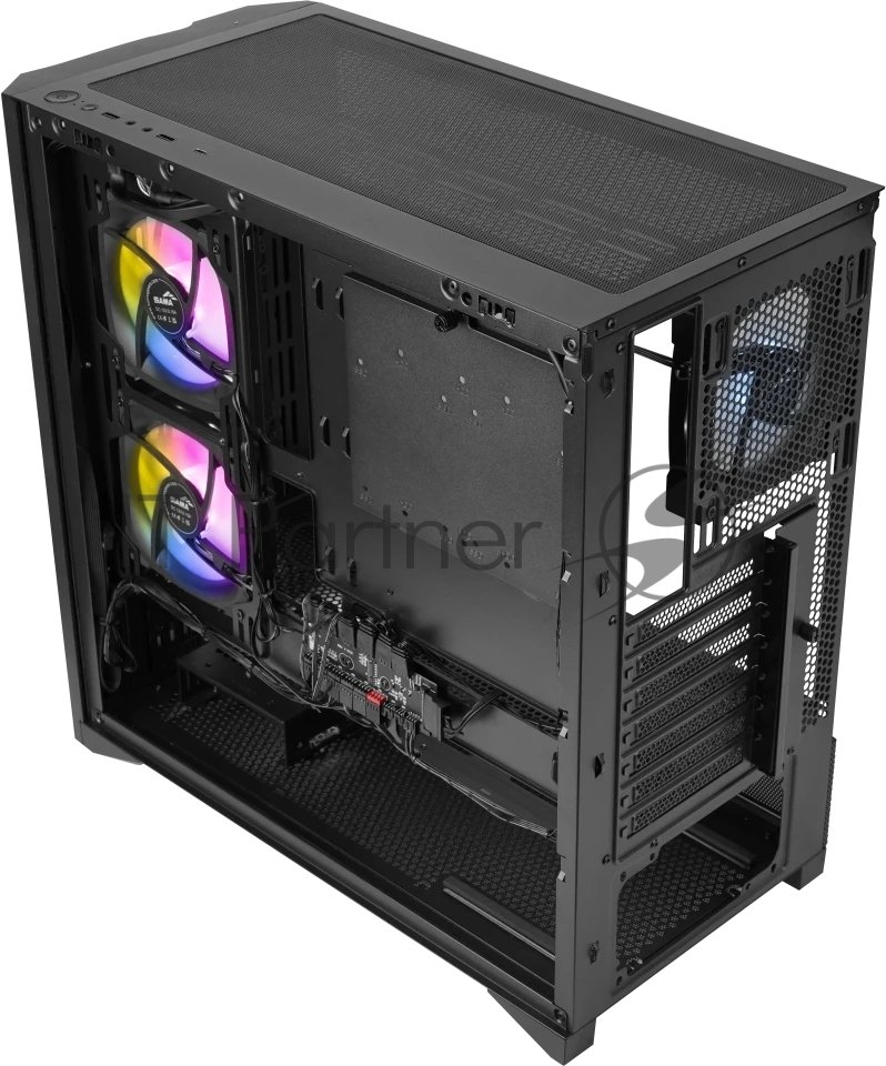 Корпус SAMA V42, Midi-Tower, чёрный, 4 x 120 мм