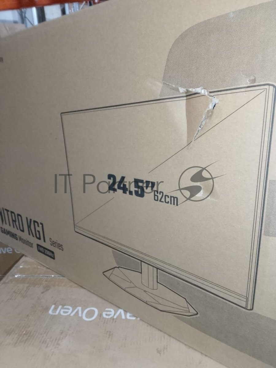 (Б/У, битые пиксели) Монитор Acer KG251QX0biip 24,5'''', 16:9, VA, FHD, 0,5/2ms, 250cd, 200Hz, HDMI, DP, SPK UM.KX1CD.001