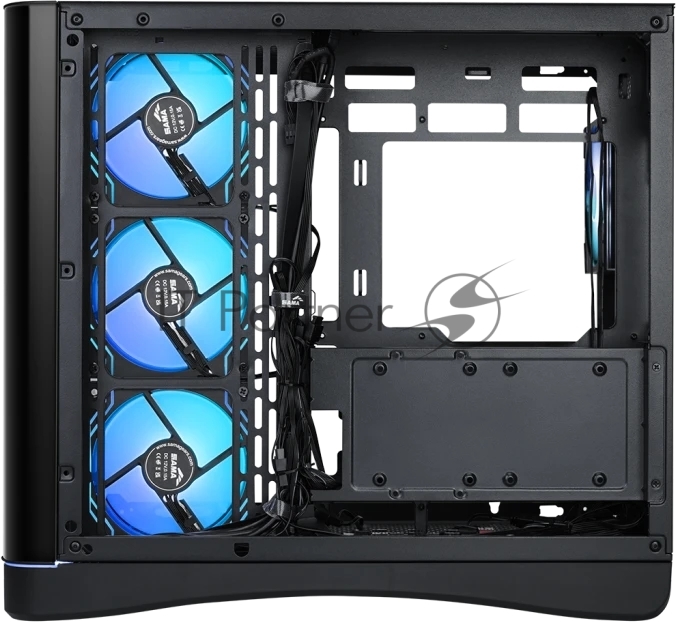 Корпус SAMA V62S, Midi-Tower, чёрный, 4 x 120 мм