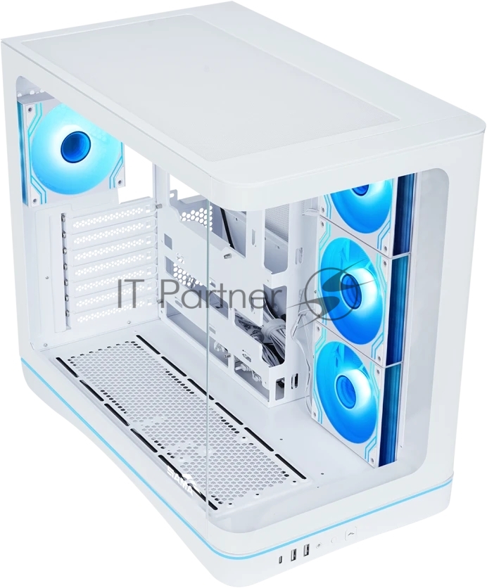 Корпус SAMA V62S, Midi-Tower, белый, 4 x 120 мм