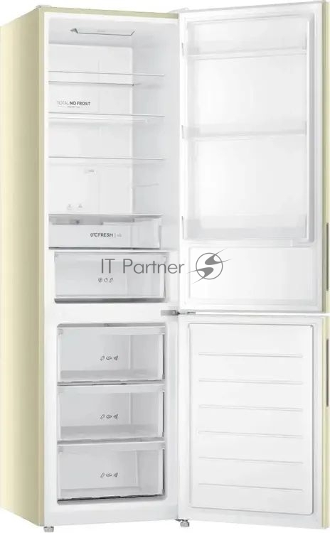 Haier CEF538CCG Холодильник Haier CEF538CCG бежевый двухкамерный 263/105л морозилка снизу, No Frost