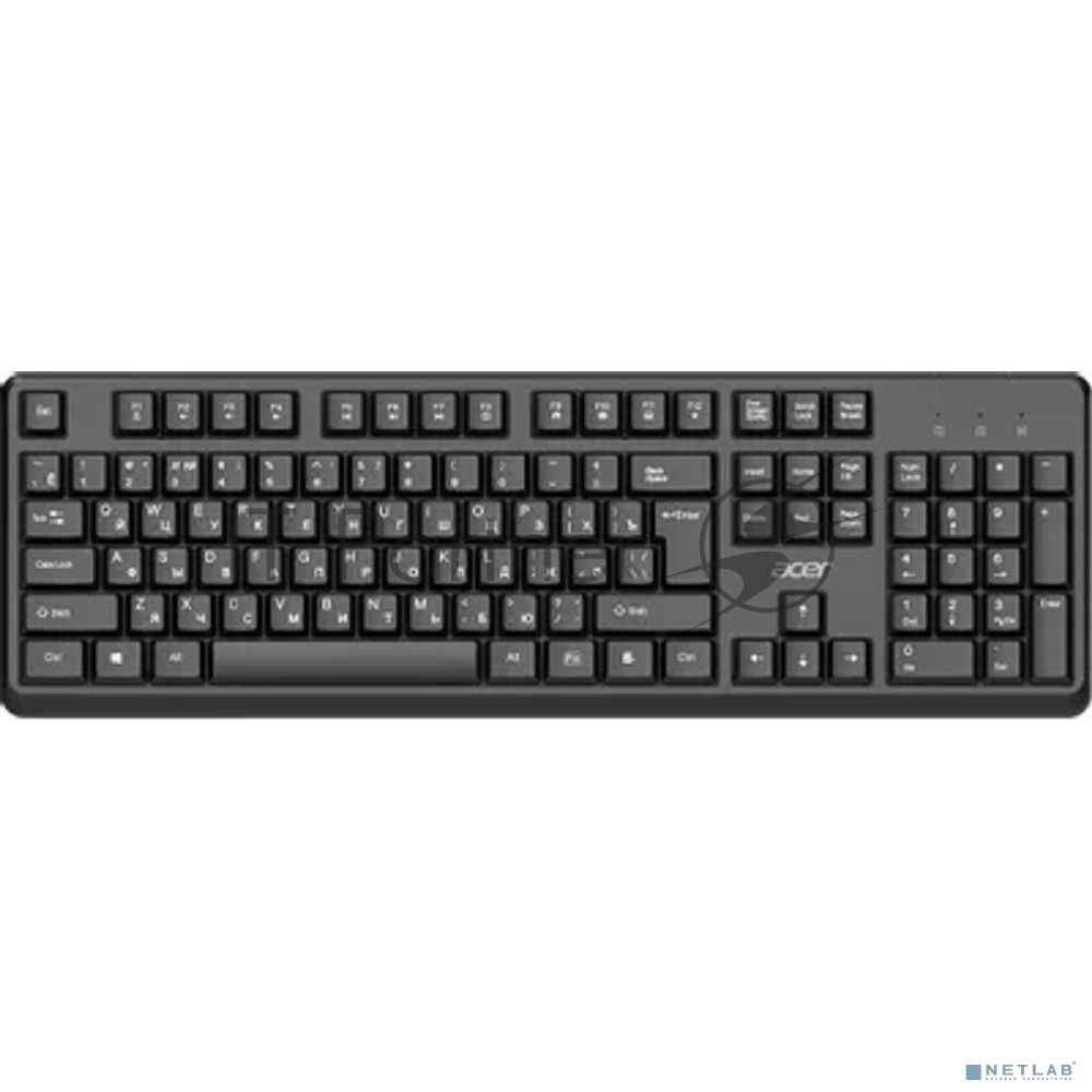 Комплект клавиатура+мышь Acer OCC501 проводной, USB, 1200 DPI, черный