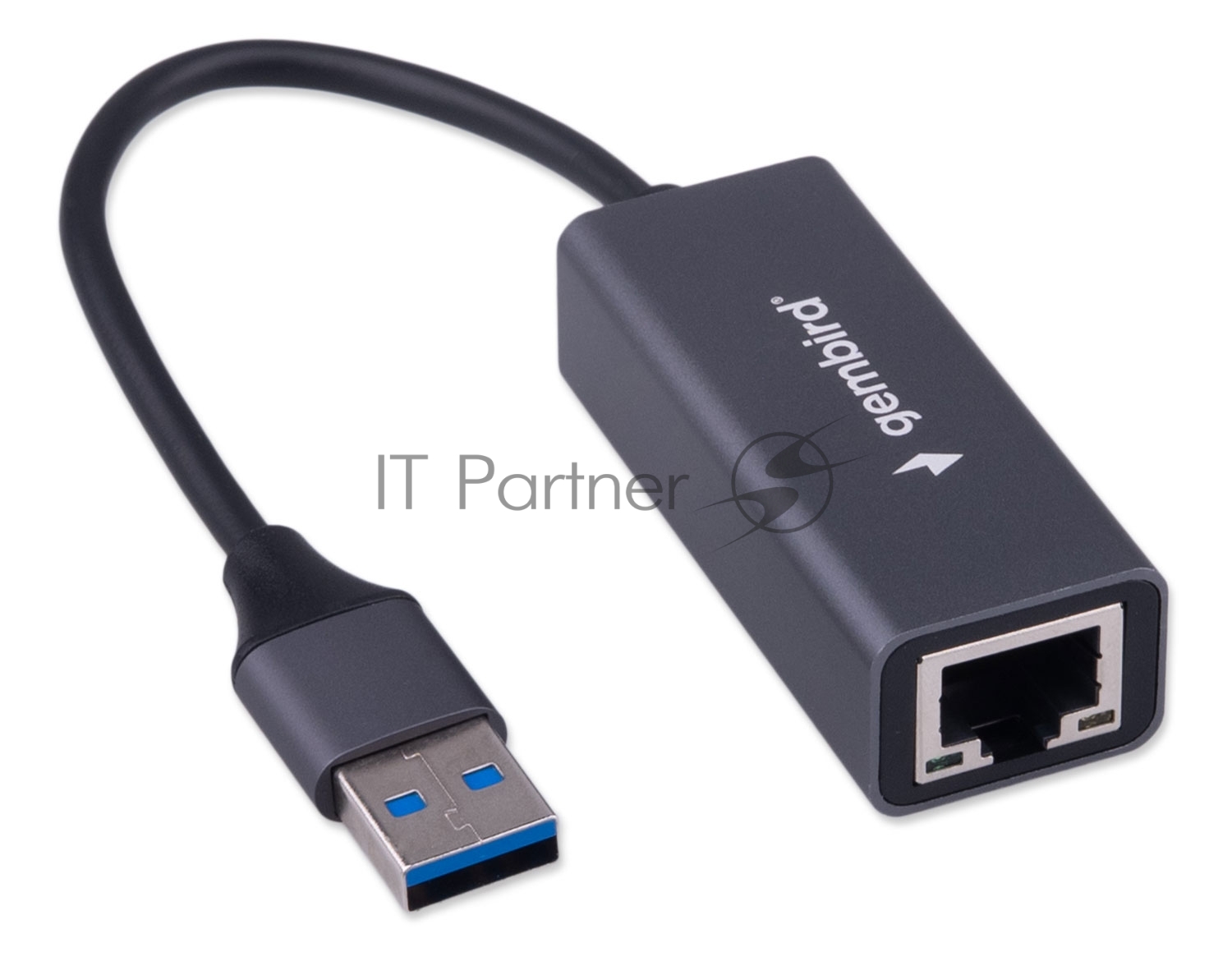 Сетевой адаптер Ethernet Gembird NIC-U9, USB 3.0 - Gigabit Ethernet adapter, алюминий, RTL8153