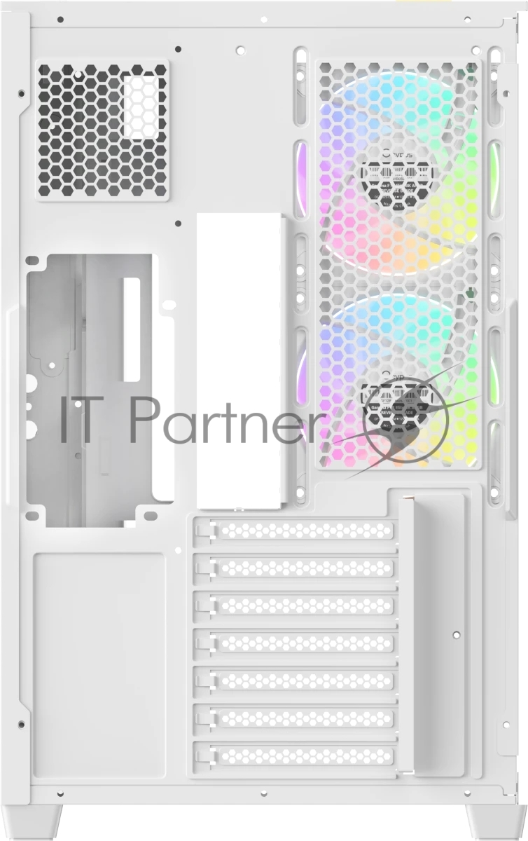 Корпус Ocypus Delta C74 ARGB White, Midi-Tower, белый, 2 x 120 мм