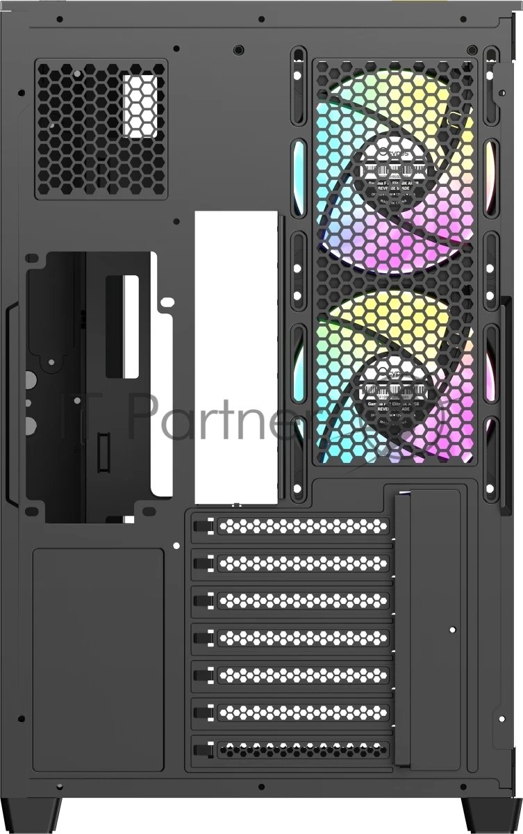 Корпус Ocypus Delta C74 ARGB Black, Midi-Tower, чёрный, 2 x 120 мм