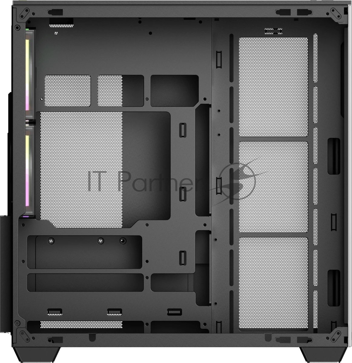Корпус Ocypus Delta C74 ARGB Black, Midi-Tower, чёрный, 2 x 120 мм