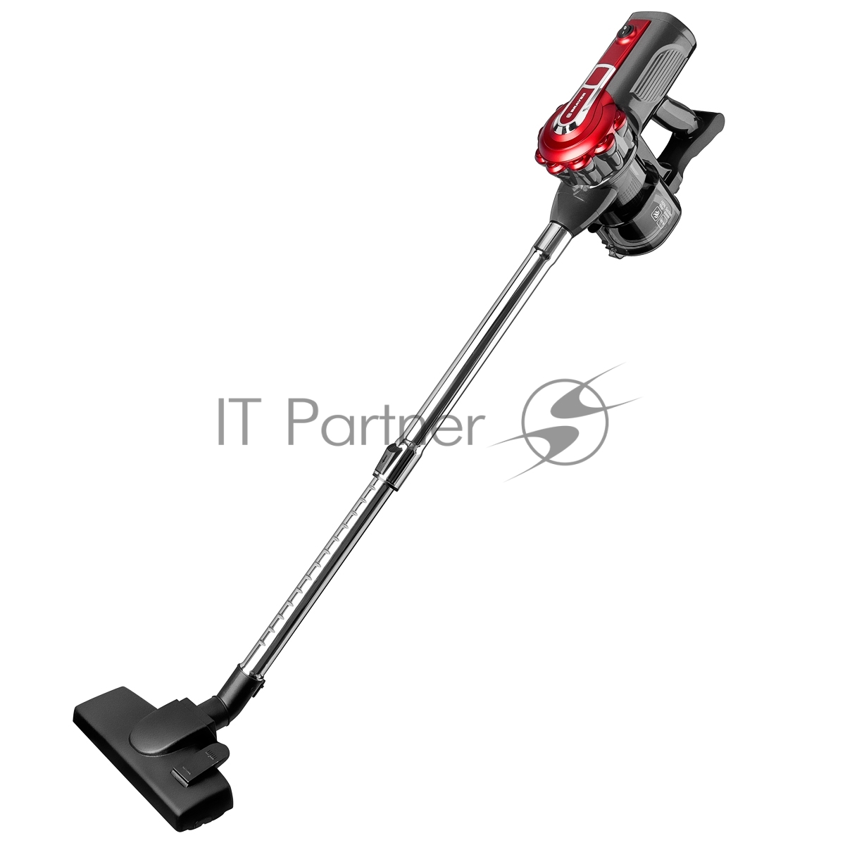 Пылесос вертикальный BRAYER BR4268 серый/красный, питание от сети, 185 Вт, уборка сухая, пылесборник 0,8 л