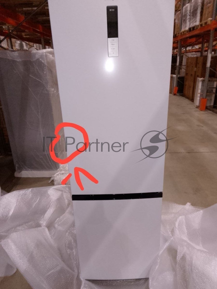 (Поврежденный товар) Холодильник Weissgauff WRK 2000 Full NoFrost Inverter White (Вмятина на верхней двери.)
