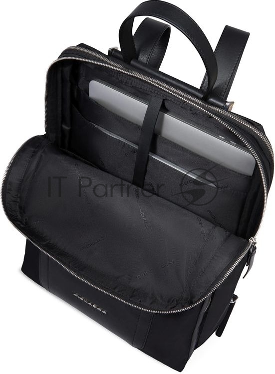 Рюкзак женский Piquadro Lyra CA6216W92T/N черный ткань/натур.кожа
