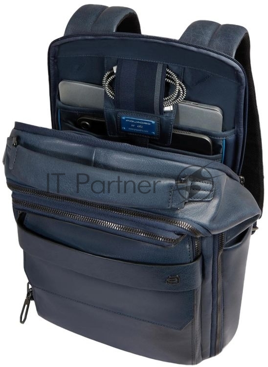 Рюкзак мужской Piquadro Solm CA7021S141/AV серо-голубой кожа