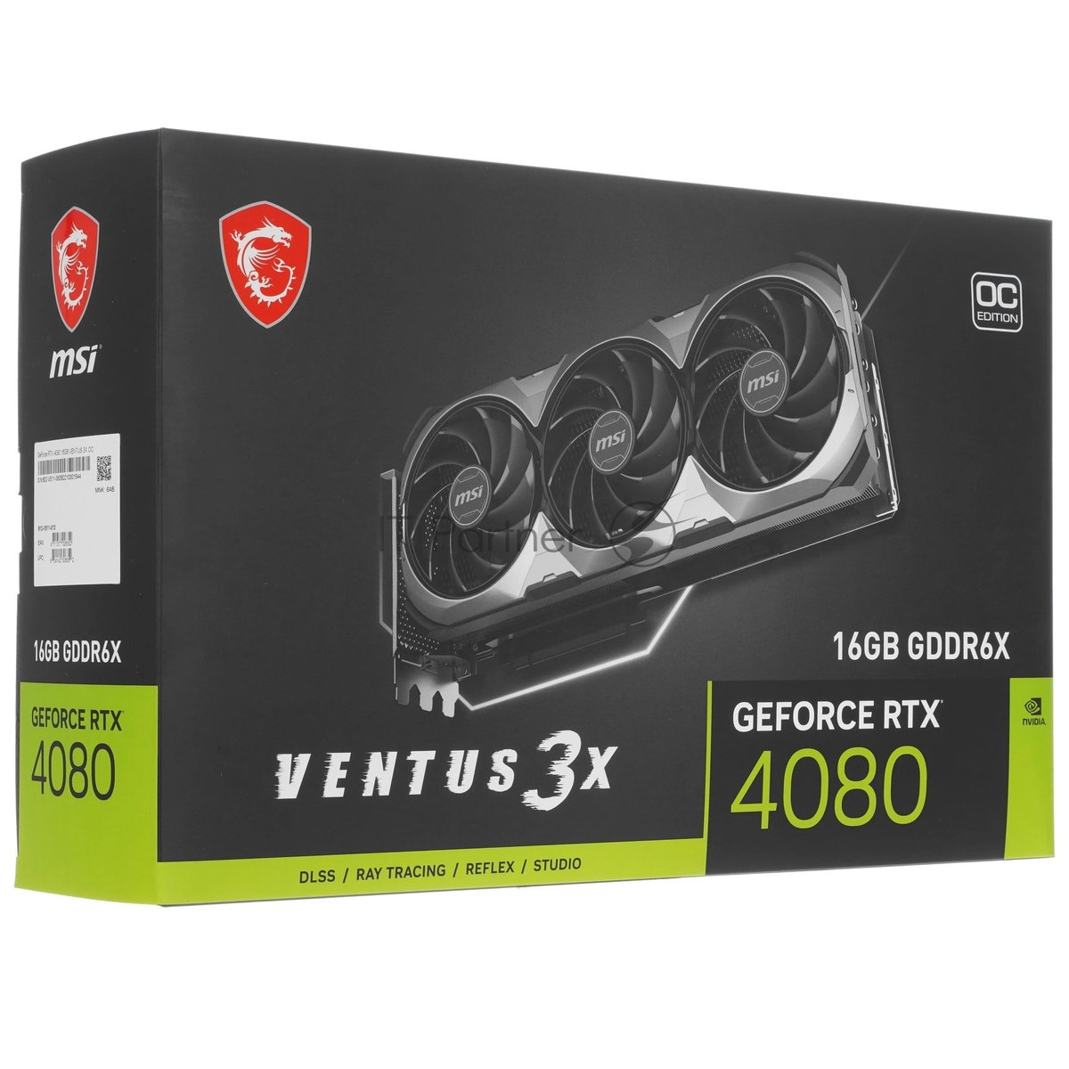 Видеокарта MSI RTX4080 VENTUS 3X E OC 16GB GDDR6X 256bit 2xDP 2xHDMI 3FAN RTL (RTX 4080 16GB VENTUS 3X E OC)