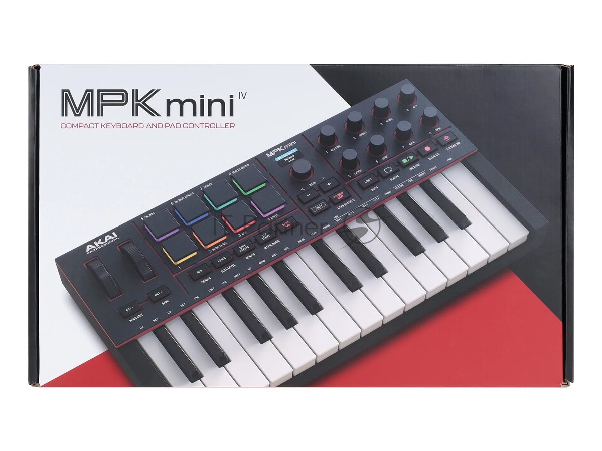 Миди-клавиатура AKAI MPK Mini IV черный миди-клавиатура