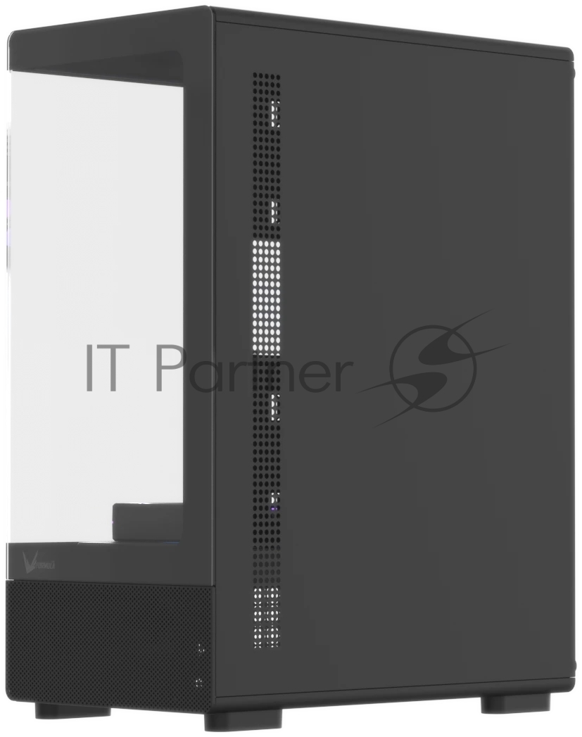Корпус Formula Crystal Z1CM Plus AR v2 черный без БП mATX 5x120мм 1xUSB3.0 audio bott PSU
