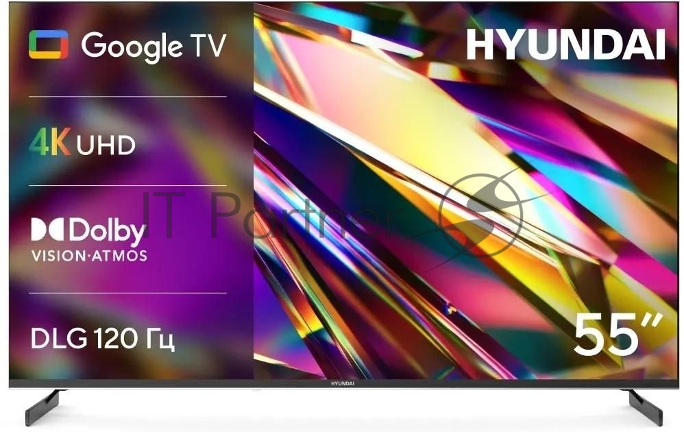 Телевизор Hyundai 55" H-LED55BU7011 черный LED 4K UHD 60Hz Smart TV 2GB/16GB