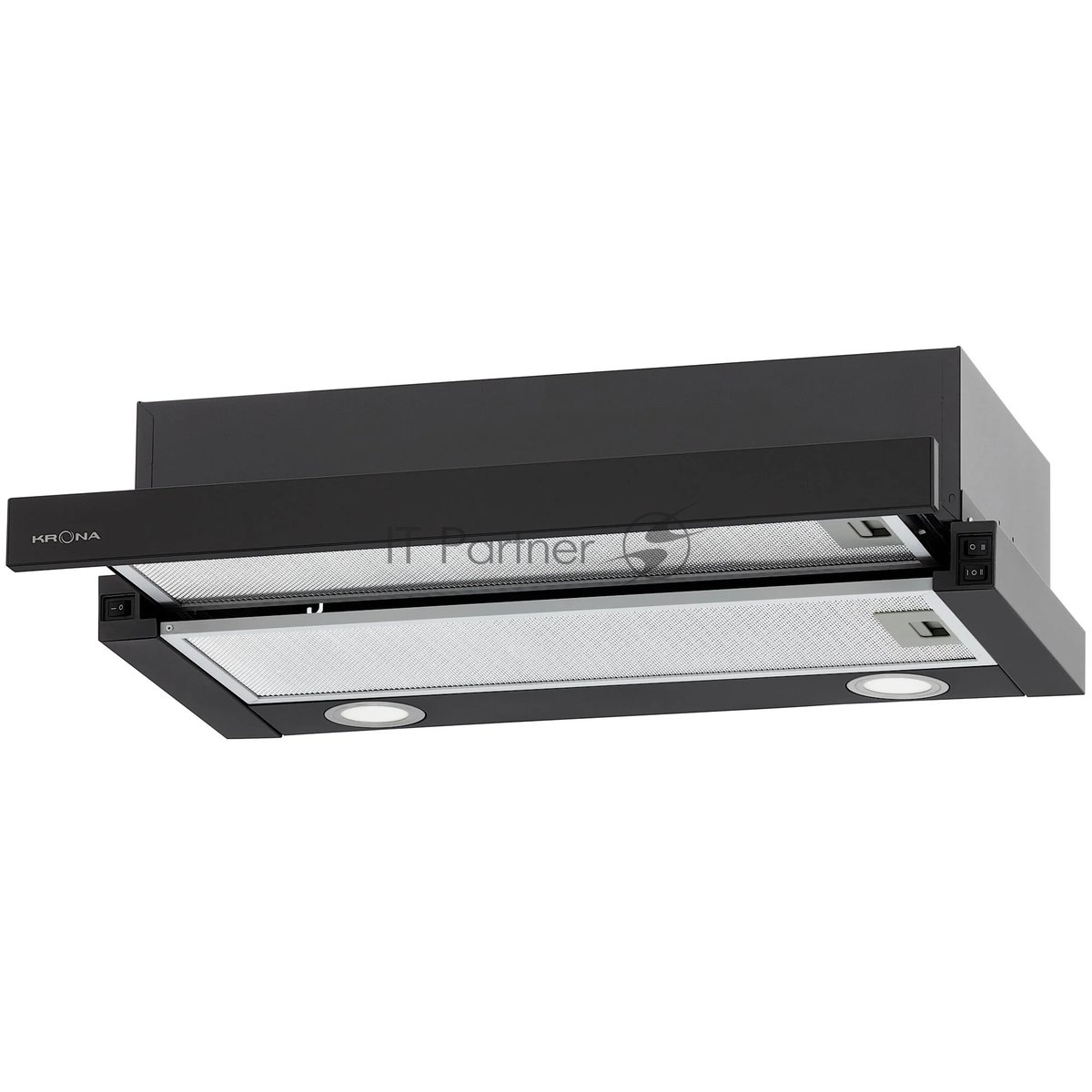 Вытяжка кухонная Krona KAMILLA T 600 BLACK (1 мотор)