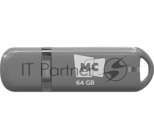 Флешка USB MORE CHOICE МФБ64 Grey (4620202558725), 64GB, USB 2.0, R/W 15/6, серый